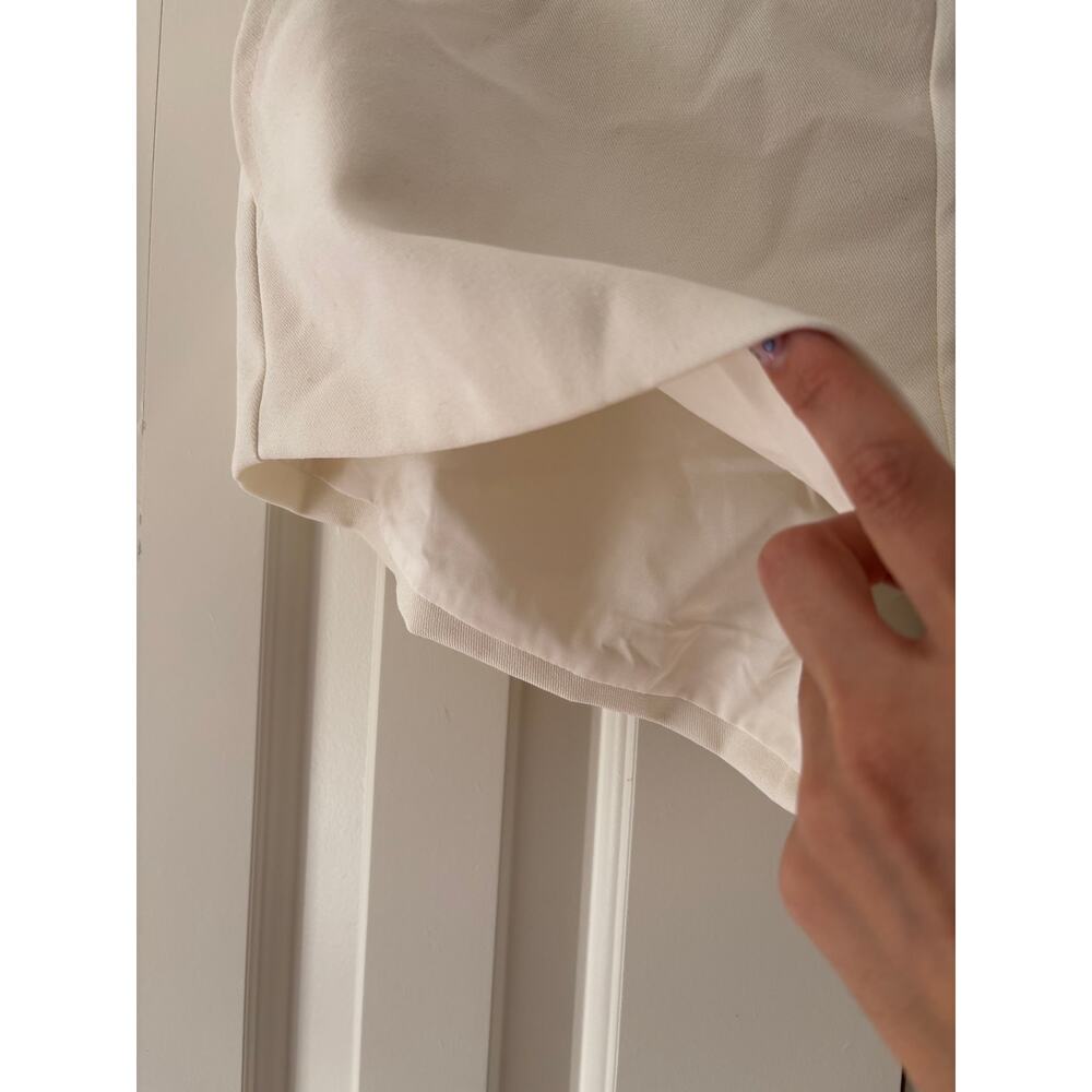 Fashion Nova White Lexi Linen Low Rise Micro Mini Shorts S - Picture 4 of 9